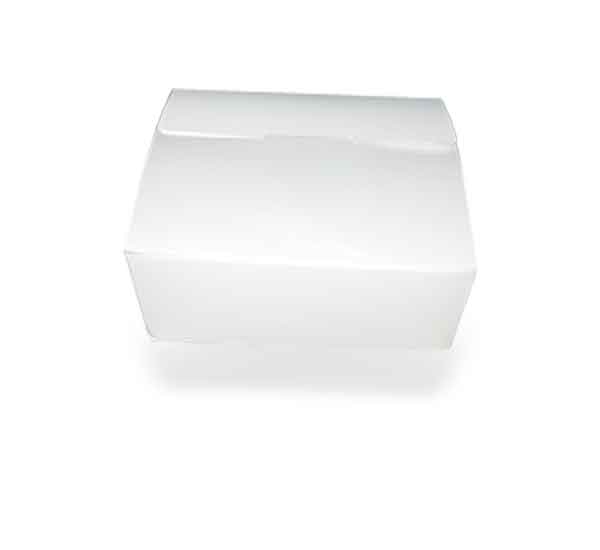 One Piece Cardboard Box 72mmx86mmx28mm Gloss White | Plasbox